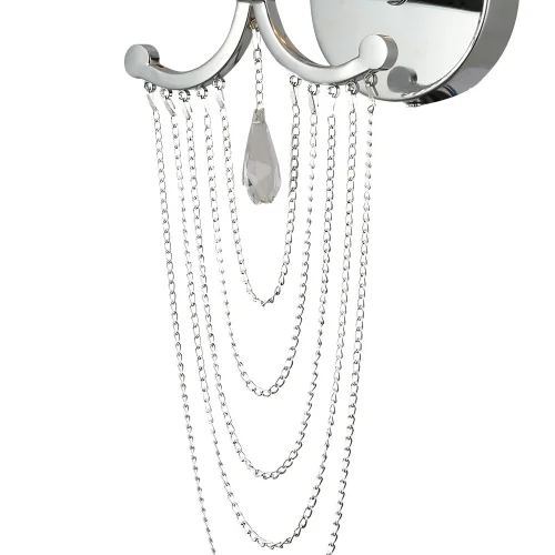 Бра Adorna 2855-1W F-promo серебряный на 1 лампа, основание хром в стиле классический  фото 4