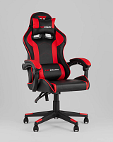 Кресло спортивное TopChairs Shadow, черно-красный УТ000039459 Stool Group, красный чёрный/экокожа, ножки/полимер/чёрный, размеры - 1250*1350***490*470