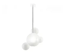 Светильник подвесной LED Галла 07545-4,01(02) Kink Light белый 1 лампа, основание хром в стиле современный шар