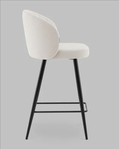 Стул полубарный Ханнингем велюр жемчужный УТ000041703 Stool Group, /, ножки//, размеры - ***** фото 2