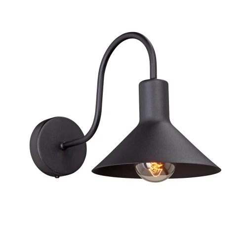 Бра V4786-1/1A Vitaluce чёрный на 1 лампа, основание чёрное в стиле лофт 