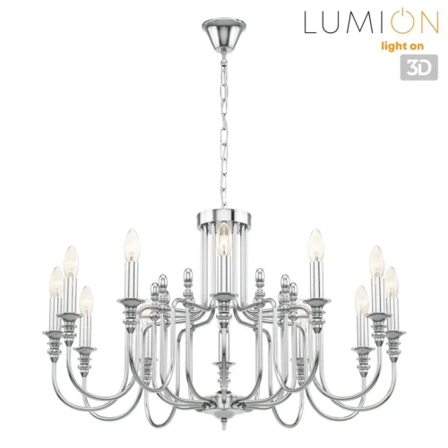 Люстра подвесная Suana 8317/12 Lumion без плафона на 12 ламп, основание хром в стиле классический фото 3