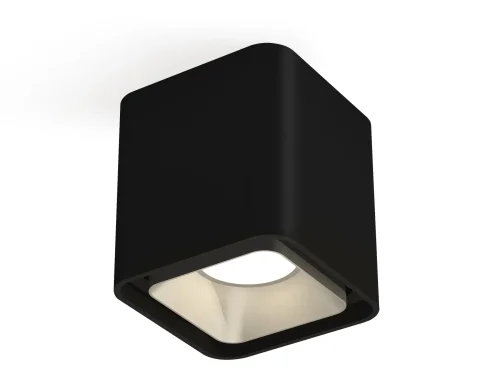 Светильник накладной XS7841003 Ambrella light чёрный 1 лампа, основание чёрное в стиле хай-тек современный квадратный фото 2