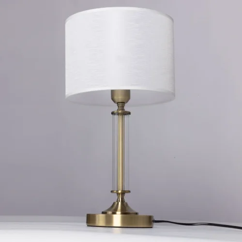 Настольная лампа Конрад 667033201 MW-Light белая 1 лампа, основание античное бронза металл в стиле классический  фото 3