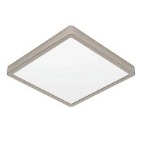 Светильник накладной LED Fueva 5 900595 Eglo белый 1 лампа, основание матовое никель в стиле современный квадратный