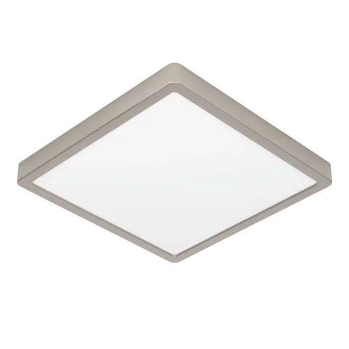 Светильник накладной LED Fueva 5 900595 Eglo белый на 1 лампу, основание матовое никель в стиле современный квадратный