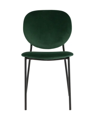 Стул Стенли велюр зелёный УТ000035318 Stool Group, зелёный/велюр, ножки/металл/чёрный, размеры - ****460*605 фото 3