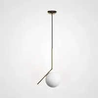 Светильник подвесной Flexic 185397-22 ImperiumLoft белый 1 лампа, основание латунь в стиле лофт минимализм 