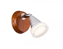 Бра LED Natura W076.1 Led venge Lucia Tucci прозрачный 1 лампа, основание хром коричневое в стиле кантри 