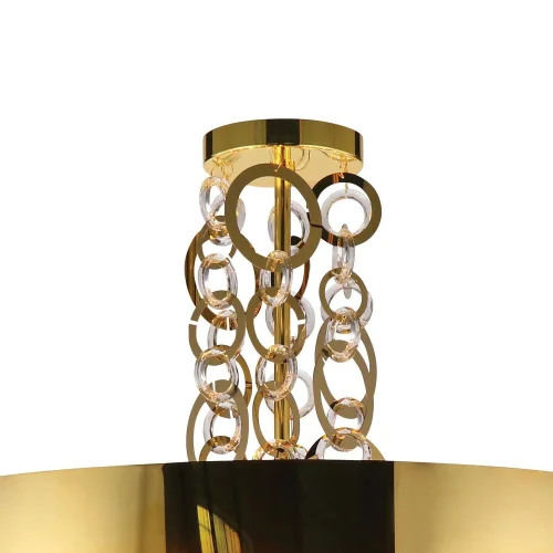 Люстра подвесная Leporem 2207-12P Favourite золотая янтарная на 12 ламп, основание золотое в стиле современный классический  фото 3