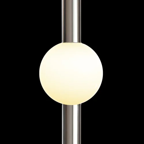 Светильник подвесной LED Crescent 5053-C LOFT IT белый 1 лампа, основание хром в стиле современный трубочки фото 6