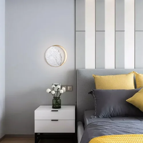 Бра Eclipse WALL LAMP Ginger and Jagger 149475-22 ImperiumLoft белый на 1 лампу, основание латунь в стиле современный фото 5