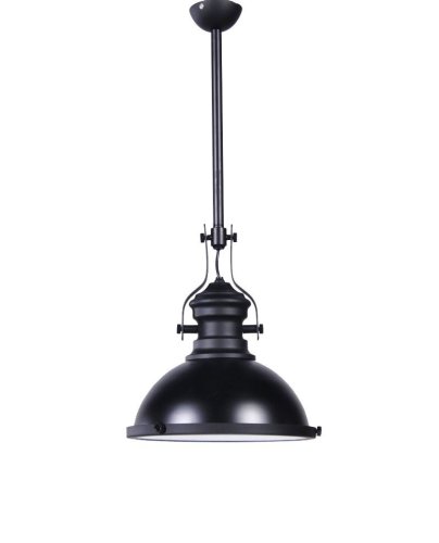 Светильник подвесной Eligio LDP 6863-1 BK+WT Lumina Deco чёрный 1 лампа, основание чёрное в стиле лофт  фото 3