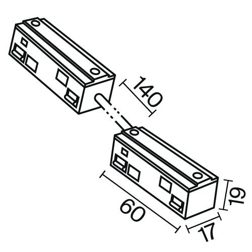 Коннектор питания Magnetic track system Exility TRA034CPC-42W-15-1 Maytoni белый в стиле для светильников серии Magnetic track system Exility exility тонкая магнитная фото 10