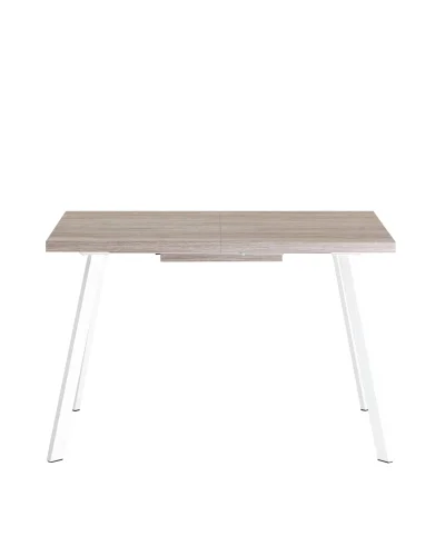Стол PLAIN, 116-158*74, дуб Ан/белый УТ000034571 Stool Group столешница светлая дерево из лдсп фото 3