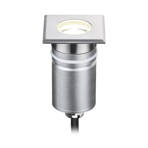 Встраиваемый светильник уличный LED Ingro 6661/1GB Odeon Light уличный IP67 матовый хром матовый никель на 1 лампу, плафон матовый никель матовый хром в стиле хай-тек LED фото 3