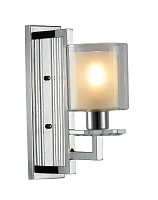 Бра Manhattan LDW 8012-1W CHR Lumina Deco белый 1 лампа, основание хром в стиле современный 
