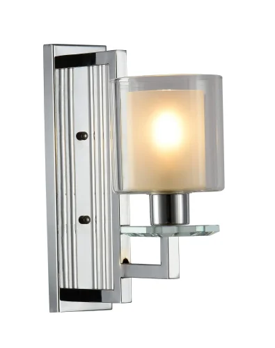 Бра Manhattan LDW 8012-1W CHR Lumina Deco белый на 1 лампа, основание хром в стиле модерн 