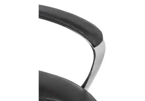 Компьютерное кресло Damian black / satin chrome 15430 Woodville, чёрный/экокожа, ножки/металл/хром, размеры - *1330***650* фото 8
