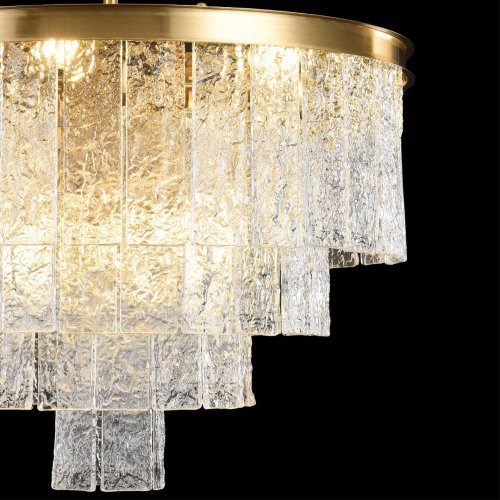Люстра на штанге Pamella 8423/9 Lumion прозрачная на 9 ламп, основание латунь в стиле классический фото 2 Люстра на штанге Pamella 8423/9 Lumion прозрачная на 9 ламп, основание латунь в стиле классический фото 2