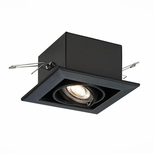 Светильник карданный Hemi ST250.448.01 ST-Luce чёрный 1 лампа, основание чёрное в стиле современный хай-тек 
