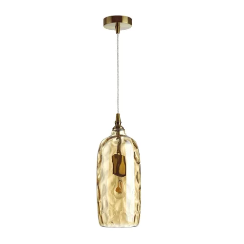 Светильник подвесной Sitora 4769/1 Odeon Light янтарный 1 лампа, основание бронзовое в стиле современный выдувное