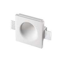Светильник точечный Cail 371013 Novotech белый на 1 лампу, основание белое в стиле минимализм квадратный для затирки
