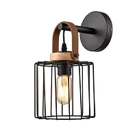 Бра лофт Ritmo VL6312W01 Vele Luce чёрный на 1 лампу, основание чёрное в стиле лофт 