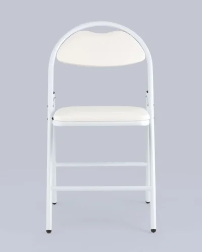 Стул складной Hagen экокожа белый каркас белый УТ000036846 Stool Group, белый/экокожа, ножки/металл/белый, размеры - *820***440*460 фото 2