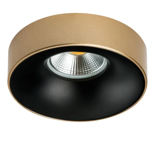 Светильник точечный Levigo L01002723 Lightstar золотой чёрный 1 лампа, основание золотое в стиле современный 