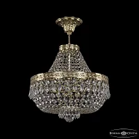 Люстра потолочная 19271/H1/35IV G Bohemia Ivele Crystal прозрачная на 6 ламп, основание золотое в стиле классический sp