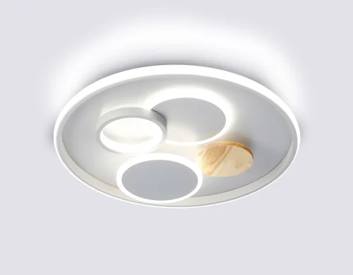 Светильник потолочный LED с пультом FL4803 Ambrella light серый 1 лампа, основание серое в стиле современный хай-тек с пультом фото 7