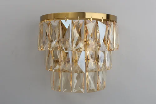 Бра Francheska APL.837.01.01 Aployt янтарный на 1 лампа, основание бронзовое в стиле классический 