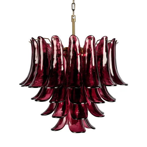 Люстра подвесная Лилу / Lilou 10600/600 Burgundy LOFT IT бордовая на 10 ламп, основание бронзовое в стиле фото 3 Люстра подвесная Лилу / Lilou 10600/600 Burgundy LOFT IT бордовая на 10 ламп, основание бронзовое в стиле фото 3