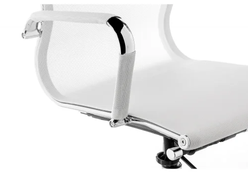 Компьютерное кресло Reus сетка white 15212 Woodville, белый/сетка, ножки/металл/хром, размеры - *1180***540*600 фото 8