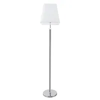 Торшер Kensington A4098PN-1CC Arte Lamp белый на 1 лампу, основание хром в стиле современный 