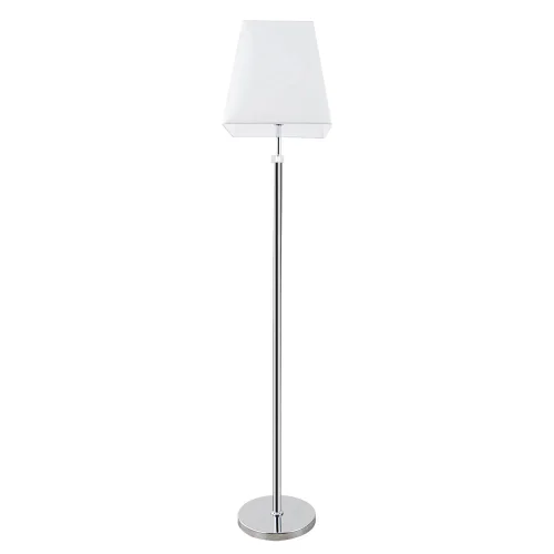 Торшер Kensington A4098PN-1CC Arte Lamp белый на 1 лампу, основание хром в стиле современный 