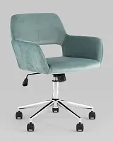Стул офисный ROSS, велюр, серо-зеленый УТ000039077 Stool Group, /, ножки//, размеры - 800*900***570*580