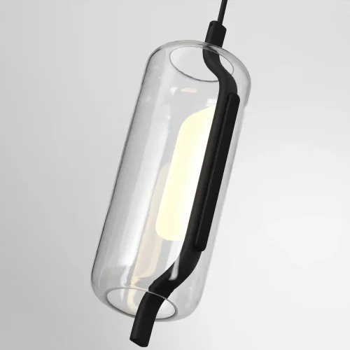 Светильник подвесной LED Kavia 5003/10L Odeon Light прозрачный 1 лампа, основание чёрное в стиле современный  фото 5