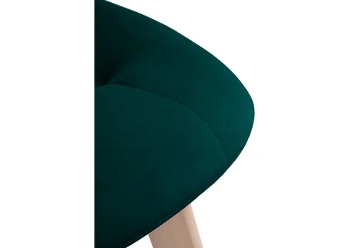 Деревянный стул Filip green / wood 15100 Woodville, зелёный/велюр, ножки/массив бука дерево/натуральный, размеры - ****460*530 фото 7