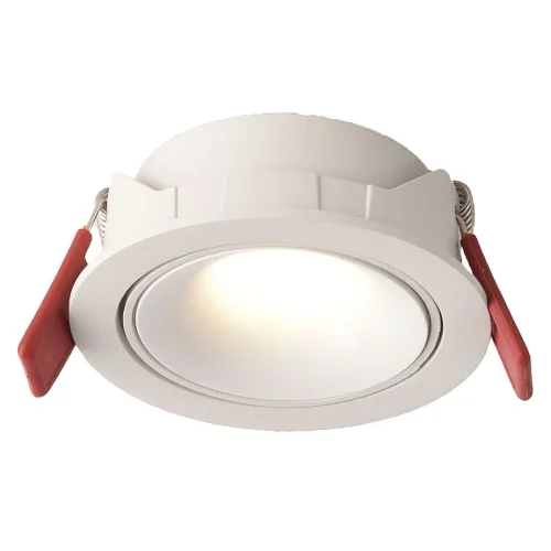 Светильник точечный LED Dorsum WTD.O08.000.40.12 Wertmark белый на 1 лампу, основание белое в стиле хай-тек современный круглый