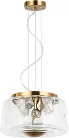 Светильник подвесной Perfecto Light 2193/05/05P Stilfort прозрачный на 5 ламп, основание бронзовое в стиле современный 