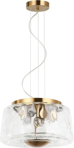 Светильник подвесной Perfecto Light 2193/05/05P Stilfort прозрачный на 5 ламп, основание бронзовое в стиле современный 