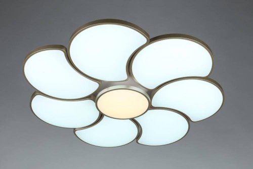Люстра потолочная LED Arielli OML-18507-94 Omnilux белая на 1 лампа, основание белое в стиле хай-тек  фото 3