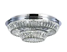 Люстра потолочная LED TR5029 Ambrella light прозрачная на 1 лампа, основание хром в стиле классический современный 