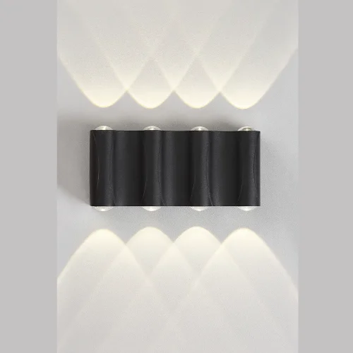 Бра LED CLT 022W4 BL 4000K Crystal Lux чёрный на 4 лампы, основание чёрное в стиле хай-тек современный фото 2