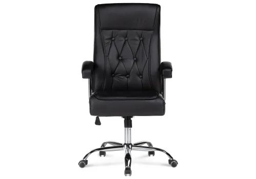 Компьютерное кресло Class black 15254 Woodville, чёрный/искусственная кожа, ножки/металл/хром, размеры - *1540***650*730 фото 2