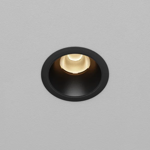 Светильник точечный LED Dip DL123-10W-3K-B Maytoni чёрный на 1 лампу, основание чёрное в стиле современный круглый фото 5