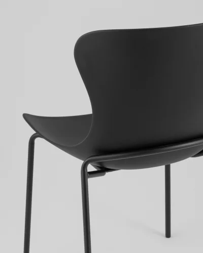 Стул Shaya, пластик черный УТ000040181 Stool Group, чёрный/пластик, ножки/металл/чёрный, размеры - *835**** фото 3