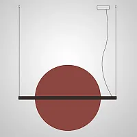 Светильник подвесной LIBERTY L110 Red 208567-23 ImperiumLoft красный на 1 лампу, основание чёрное в стиле современный 